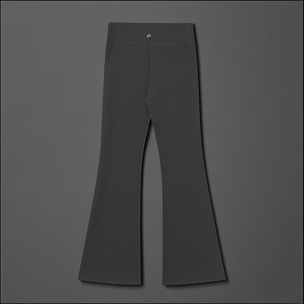 NWT Lululemon Groove Wide-Leg High-Waisted Flared Pants Gray